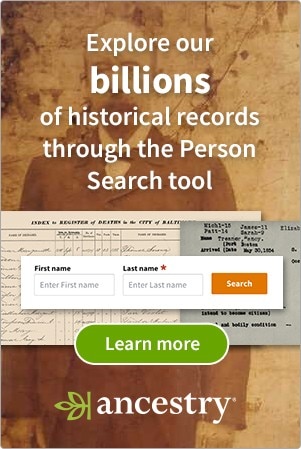 Explore our billions of historical records through the Individual Records Search tool